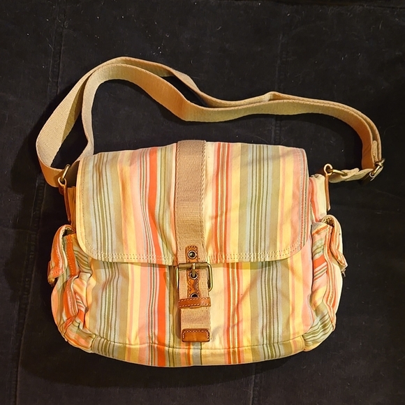 Fossil Handbags - Fossil Crossbody Multi Stripe Small Messenger